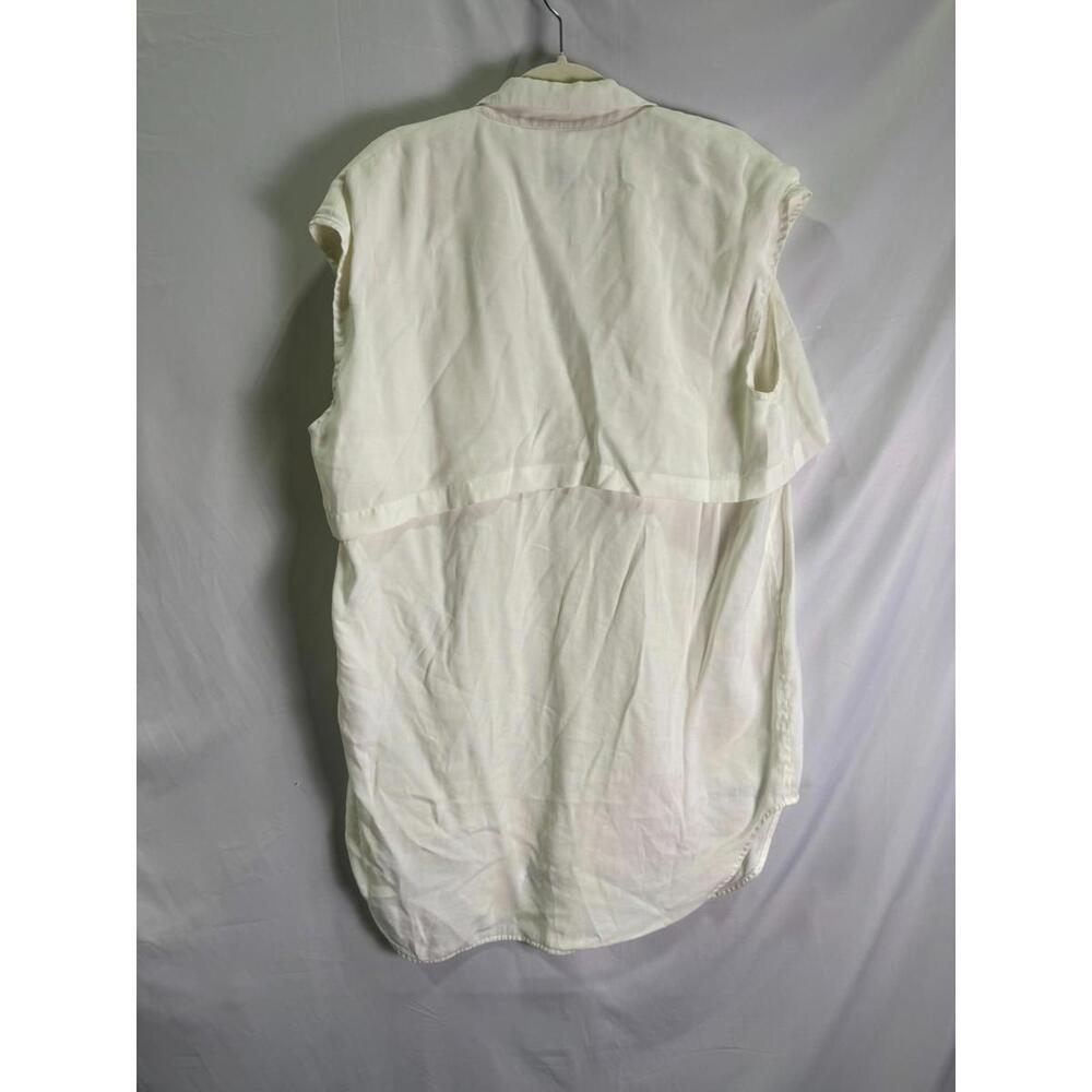 K.NGSLEY White Nes Shirt Dress Size M with Stains - Picture 5 of 10